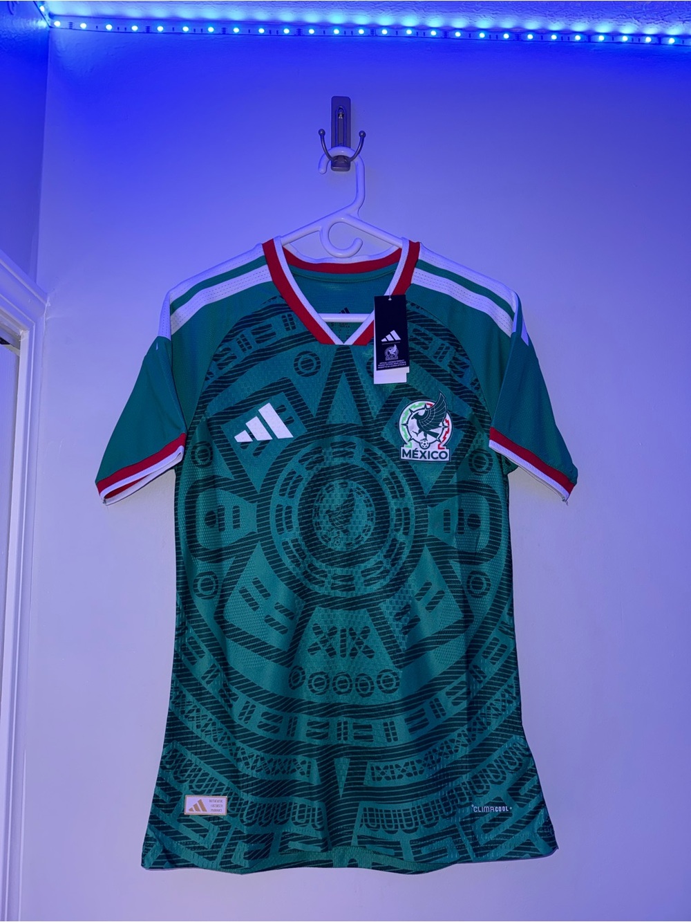 adidas Men’s Mexico Home World Cup Green Jersey 2026 Player Version Size S